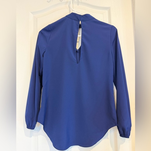 Chic Royal Blue Women's Blouse - Picture 2 of 4